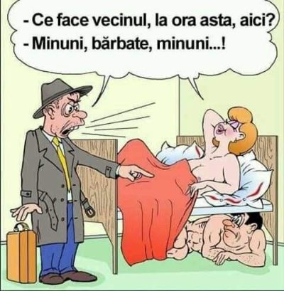 ce face vecinul sub pat