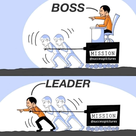 cum conduce un boss si cum conduce un leader gluma