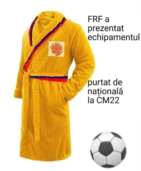 noul echipament al echipei de fotbal a Romaniei