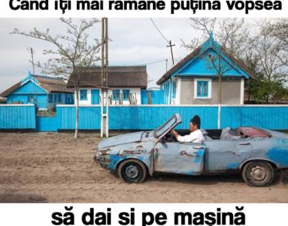 Cum și-a vopsit un șofer mașina
