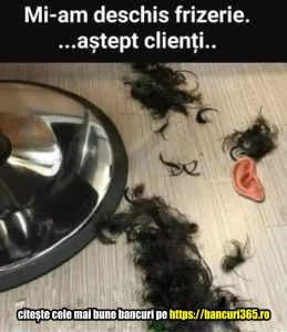 Discuție între un frizer și un client