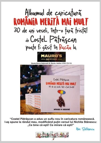 Albumul de caricatura Romania merita mai mult C Patrascan