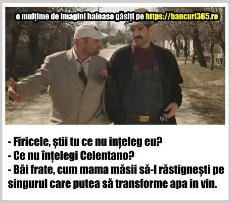 Ce nu intelege celentano