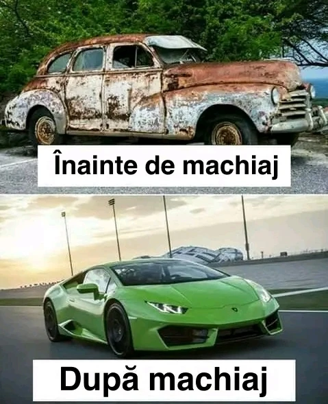 Cum arata o femeie machiata si nemachiata