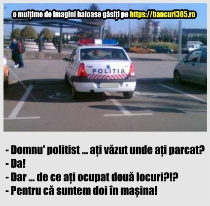 Cum au parcat masina doi politisti
