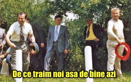 Iliescu si cu Ceausescu