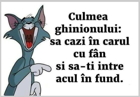 care este culmea ghinionului