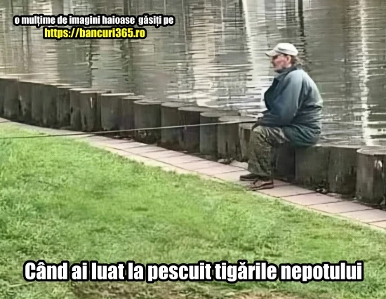 ce a patit un pescar cu nepotul