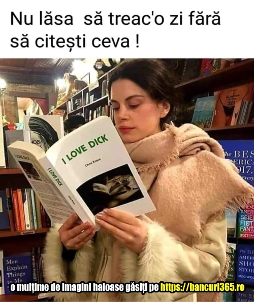 ce carte citeste o tipa bancuri