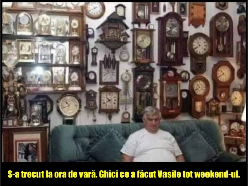 ce face Ion cand se schimba ora bancul zilei