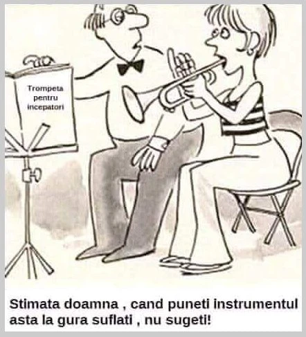ce face o femeie cu trompeta