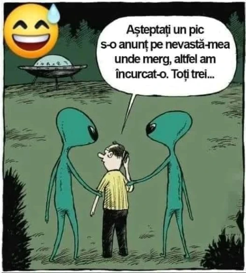 ce face un barbat cand se intalneste cu extraterestrii
