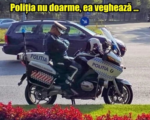 ce face un politist in timpul serviciului bancuri