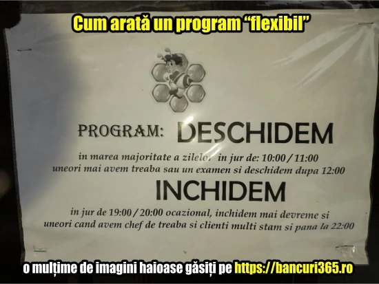 ce inseamna program flexibil la un magazin