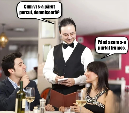 ce vrea sa stie un chelner de la clientii lui