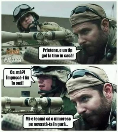 ce vroia unul dintre lunetisti