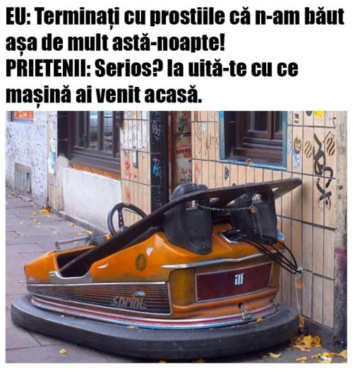 cu ce masina a ajuns un betiv acasa