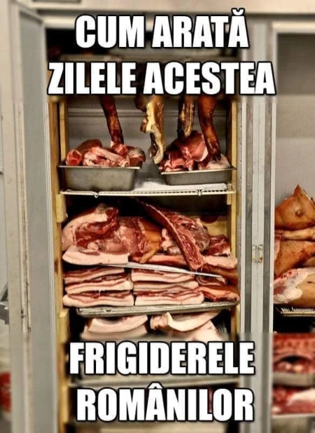 cum arata frigiderele romanilor de Sarbatorile de iarna bancuri