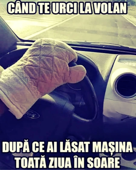 cum conduci cand ai lasat masina in soare