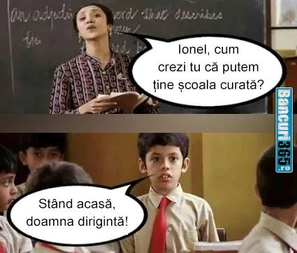 cum putem tine scoala curata
