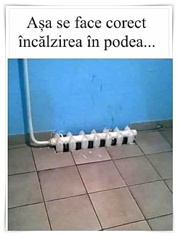 cum se face corect incalzirea din podea bancul zilei