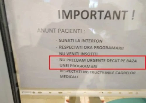 cum sunt preluate urgentele la spital bancuri