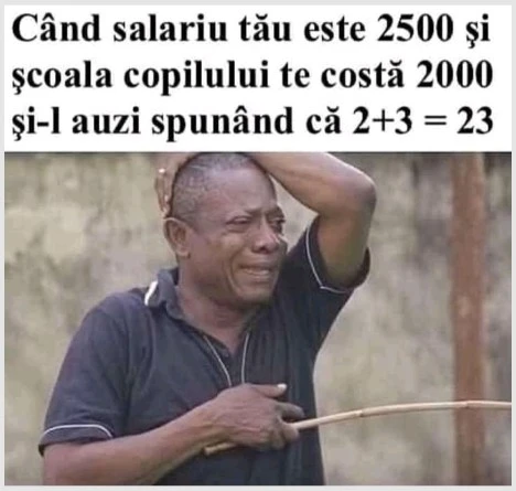 de ce plange un barbat care si a dat copilul la scoala