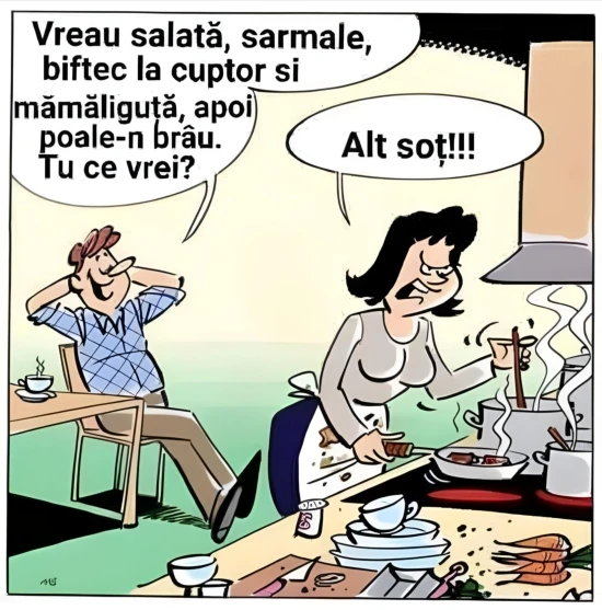 discutie intre sot si sotie despre dorinte