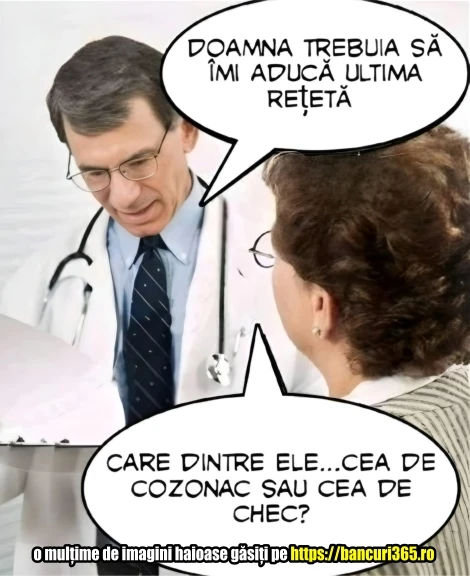 Ce reteta vrea sa aduca o pacienta medicului 