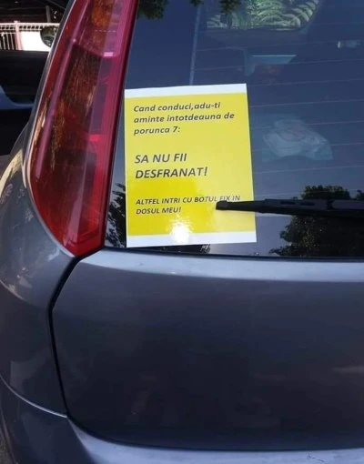 mesajul unui sofer religios