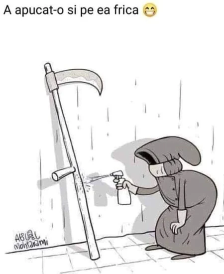 moartea a prins si ea frica de virus