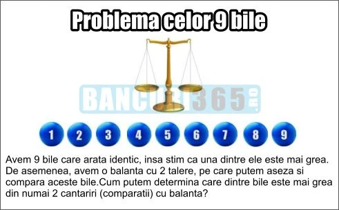 problema celor 9 bile