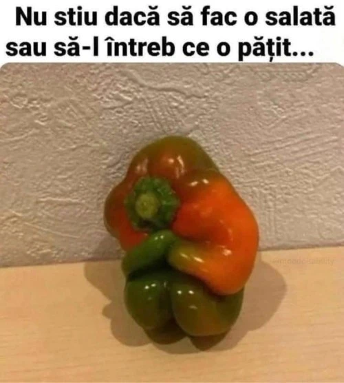 un ardei cu o forma ciudata