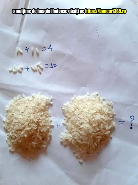 un exemplu pentru a invata adunarea